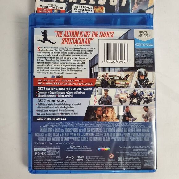 Mission Impossible Fallout Blu-Ray + DVD + Digital - Picture 4 of 4